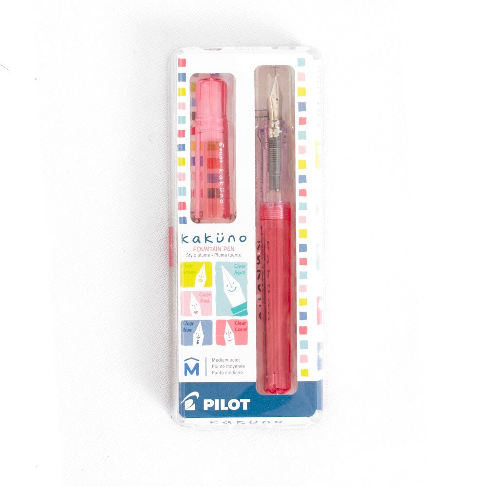 Pilot, Fountain, Art & School, Kakuno, Medium Nib, Pen, 836115, Coral